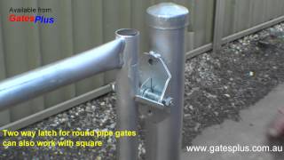 Gate Latch 2 way for round pipe and square [upl. by Tama]