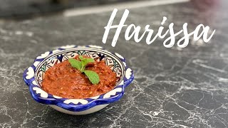 Easy Homemade Harissa  الهريسة [upl. by Enenstein]