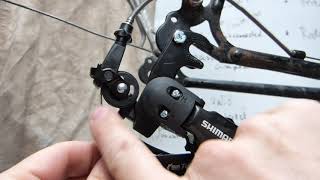 Shimano Tourney RDFT55 derailleur installation [upl. by Evot]