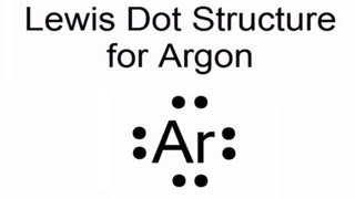 Lewis Dot Structure for Argon Atom Ar [upl. by Esorrebma]