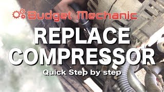 How to Replace AC Compressor  Saturn  Chevy  Pontiac  Ion  cobalt [upl. by Nave]