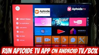 Install Aptoide TV App on Android TV  Box [upl. by Nagyam]