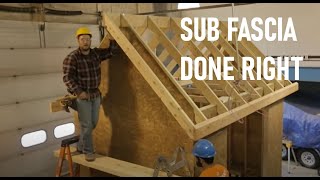 How to Install Sub Fascia  Roof Framing Part 7 [upl. by Enair]