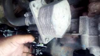 How to change oil filter on FORD TRANSIT MK7 [upl. by Bink]