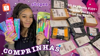 COMPRINHAS DA SHOPEE  coisas baratas que achei 🛍 [upl. by Pool]