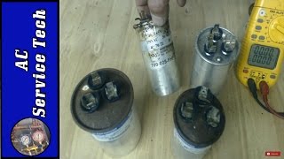 How to tell if a AC Capacitor is Bad Visual and Multimeter Testing [upl. by Sila13]