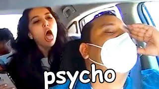 Girl coughs on Uber Driver for clout [upl. by Voletta]