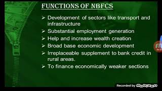 Functions of NBFCs [upl. by Yaned]