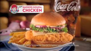 Wendys Commercial 2014 Smoked Gouda Chicken Sandwich [upl. by Nnylaj]