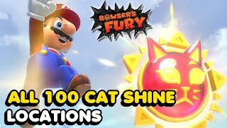 Bowsers Fury  All 100 Cat Shine Locations Walkthrough [upl. by Dukey]