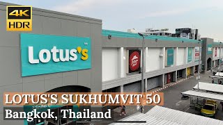 BANGKOK Lotuss On Nut quotLarge Supermarket on Sukhumvit 50quot  Thailand 4K HDR Walk Around [upl. by Gustafsson]