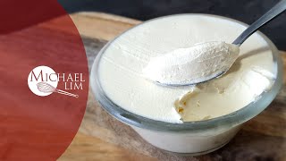 How To Make Mascarpone  Homemade Mascarpone  Michael Lim [upl. by Countess]