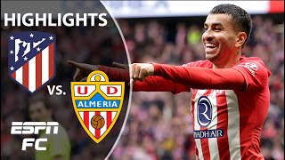 Atletico Madrid vs Almeria  LALIGA Highlights  ESPN FC [upl. by Deloria]