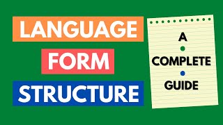 Language Form and Structure A Guide [upl. by Okime27]