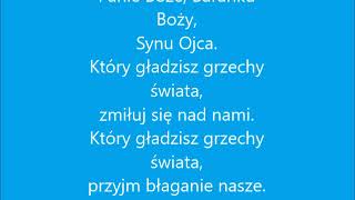 Chwała na wysokości Bogu  tekst [upl. by Arac]