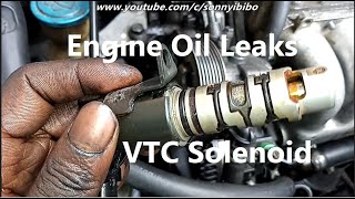 DIY Fix Engine Oil Leaks  VTC Oil Control Solenoid Valve [upl. by Ingeberg]