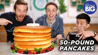 I Made Giant 50Pound Pancakes For The Try Guys • Tasty [upl. by Rj875]