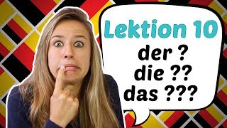 GERMAN LESSON 10 Awesome Hints on how to Guess German Articles 😎😎 [upl. by Akilegna]