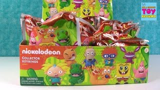 Nickelodeon Series 1 Figural Keyrings Blind Bags Rugrats Spongebob Arnold  PSToyReviews [upl. by Aliehs]