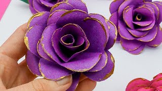 How to Make Paper Flowers  Great Paper Craft for Adults and Teens [upl. by Brietta]