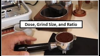 Breville Barista Pro  Dose Grind Size Espresso Ratio Extraction Time [upl. by Nadaha926]