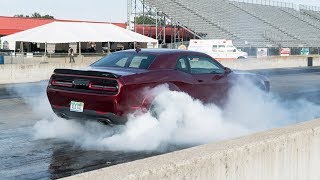 2018 Dodge Challenger SRT Demon Burnouts and Launches [upl. by Ikoek]