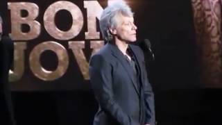 2018 Rock amp Roll Hall of Fame BON JOVI Complete Induction Speech [upl. by Illek]