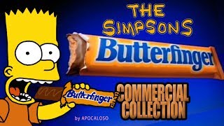 The Simpsons  ALL Butterfinger Commercial Collection 1988  2001 [upl. by Sialac267]