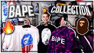 MY ENTIRE BAPE COLLECTION CLOTHESACCESSORIES [upl. by Cass]