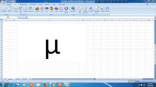 How to insert micro symbol in excel [upl. by Neilson]