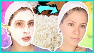 MASCARILLA DE ARROZ PARA ACLARAR TU ROSTRO  PIEL SIN MANCHAS  NatyGloss [upl. by Issi]