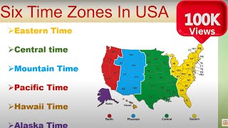 6 TIME ZONES IN USA  DIFFERENT TIME ZONES IN AMERICA  timezoneusa [upl. by Rusticus]