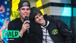 Latin Boy Band CNCO Talks About Their quotPress Startquot Tour New Music amp More [upl. by Nylodnewg650]