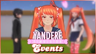 All Osanas Events  Yandere Simulator Demo [upl. by Christalle754]