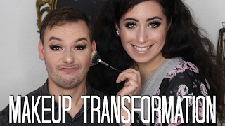 ICH SCHMINKE MEINEN MANN  MAKEUP TRANSFORMATION  Jolina Mennen [upl. by Mallissa]