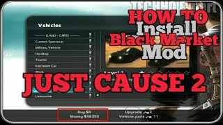 How To Install Black Market Mod In Just Cause 2  Gameplay [upl. by Thier]