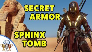 Assassins Creed Origins  Sphinx SECRET Tomb  How to Get Legendary ISU ARMOR in Sphinx Mystery [upl. by Diraf668]