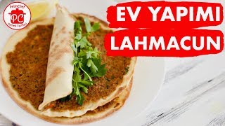 EVDE KOLAY LAHMACUN TARİFİ  LAHMACUN NASIL YAPILIR  TAVADA LAHMACUN TARİFİ  KOLAY YEMEK TARİFLERİ [upl. by Eenram]