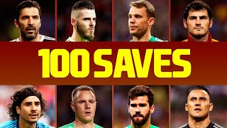 100 Best Goalkeeper Saves Of The Decade • 20102019 [upl. by Sairu927]