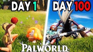 I Survived 100 Days in Pokémon WITH GUNS PALWORLD Movie [upl. by Odraboel226]