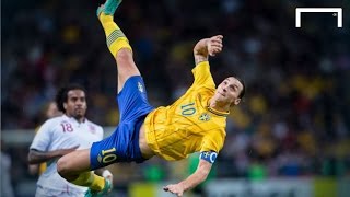 Zlatan Ibrahimovics famous 30yard bicycle kick vs England [upl. by Haianeb]