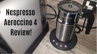 Nespresso Aeroccino 4 Milk Frother Review  Worth upgrading from the Aeroccino 3 [upl. by Akemehc]