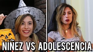 NIÑOS VS ADOLESCENTES EN HALLOWEEN  Lyna Vlogs [upl. by Esojnauj824]