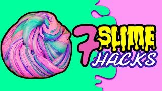 7 MEGA DIY SLIME Hacks  BESTE Schleim Rezepte  Einhorn Slime Fluffy Slime Slime OHNE Kleber DIY [upl. by Perrie]