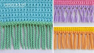 HOW to ADD FRINGE to a Blanket Shawl Scarf by Naztazia [upl. by Attennaej327]