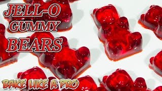 Easy JELLO Gummy Bears Recipe [upl. by Campney]