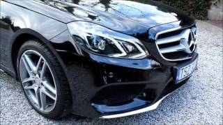 MercedesBenz EClass 220 CDI AMG 2015 review start up sound [upl. by Rennold]