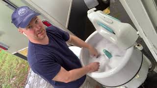 Antique Maytag Wringer Washer in Action [upl. by Nohsid]