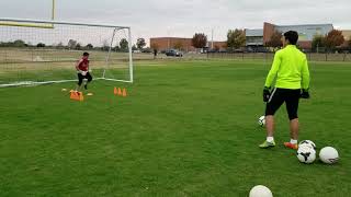 U12 Goalkeeper Training  Sebastian Lutin  Nov112017 [upl. by Illehs564]