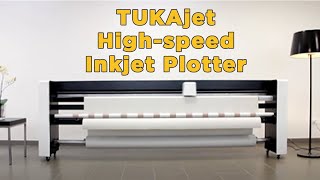 Highspeed Inkjet Plotter  Paper Plotting Demonstration  TUKAjet [upl. by Ritz]